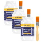 Catron 3 Crack Seal Glue with Brush | 900 Transparent Waterproof Epoxy Resis StrongX for Roof water Leakage, Glass Waterproofing, Pipes, Walls Cracks, Tiles