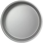 PME RND102 Anodised Aluminium Round Cake Pan 10 x 2-Inch Deep , Silver