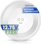 Microwave Plate Replacement 12.75 inch Fits GE WB49X10129 and WB49X10074 Microwave Glass Plate - Exactly Replaces the Microwave Turntable Plate Oven Spinning Dish Tray for Better Reheating and Cooking