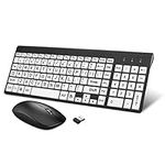 HXMJ-Wireless Large Print Keyboard 