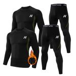 MEETWEE Thermal Underwear for Men, Winter Gear Long Johns Base Layer Top and Bottom Set for Skiing Running