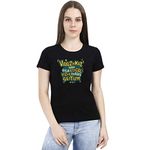 Crazy Punch Vaazhkai nah Sila Adigal Vizha Dhaan Seiyum Women's Black Half Sleeve Tamil Movie Round Neck T-Shirt (Black, X-Large)