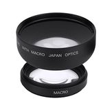 52mm 0.45X Wide Angle Universal Conversion Macro Lens for Camera,52mm Lens Mount,Lightweight and Practical,Ptical Glass Lens Clear with High Transmittance