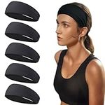 Black Sport Headbands Women's Worko