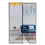 Yotache Door Net Screen with Magnet Fits Door Size 36 x 80, Screen Size 38" x 81" Door Mesh Anti-Tearing Reinforced Screen Door