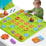 Logical Road Builder Puzzle Games, STEM Family Big Board Maze Game, Educational Smart Brain Teasers Puzzles Toys, Preschool Learning Early Montessori Birthday Gifts for Kids Boys Girls Age 4 5 6 7 8