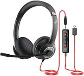 EAGLEND USB Headset with Mic for PC