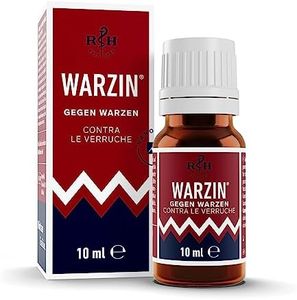 Warzin gegen Warzen zur Warzenentfernung, effektive Warzenbehandlung, schmerzarme Behandlung, Warzenmittel gegen Hautwucherungen, einfache Anwendung mit beiliegendem Pinsel