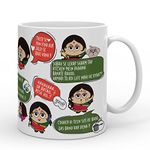 Indigifts Coffee Mug 325 ML | Sustainable Tea Cup Special Quotes Print | Gift for Mother, Mom, Maa, Mother in Law (Multi)