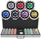500 Ct A Casino 13.5 Gram Poker Chip Set Aluminum Case by MRC Poker