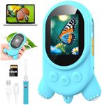 Microscope for Kids - Digital Magnifying Glass Kids with 2.0" HD Screen, Portable Handheld Camera Miniscope with Light, Childrens Science Experiments, Fun Educational Toys Gifts for Age 4-12, Blue