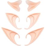 GREAT&LUCKY Cosplay Fairy Pixie Elf Ears - Soft Pointed Tips Anime Party Dress Up Costume Masquerade Accessories for Halloween Christmas Party, 3 Pair