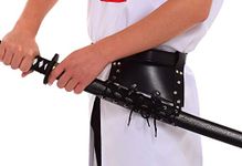 BLESSUME Swords Black Frog Holster with Belt Medieval Rapier Cross Lacing Holder Belt (Style#6)