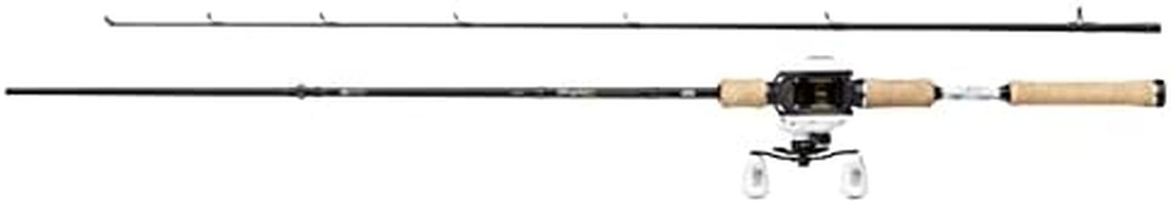 Abu Garcia MAX PRO Ensemble Canne et Moulinet Casting pour la Pêche des Carnassiers au Leurre en Eau Douce, pêche en rivière, pêche au leurre, brochet - perche - sandre, unisexe, blanc