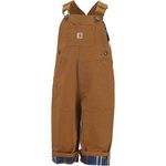 Carhartt Baby Boys' Washed Canvas Bib Overall, Carhartt Brown, 3 Months