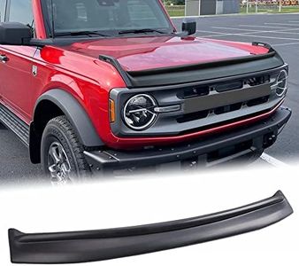 Broaddict Hood Deflector Hood Protector Fit for Ford Bronco 4-Door & 2-Door 2021 2022 2023 2024 Trail Armor Textured Black Hood Guard Shield Bug Deflector