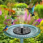 Solar Fountain Pump Solar Powered Water Fountain for Bird Bath, Solar Fountains Water Feature for Ponds Gardens