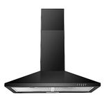 SNDOAS Black Range Hood,Wall Mount Range Hood 30 inch,Stainless Steel Range Hood with Ducted/Ductless Convertible,Stove Vent Hood,Aluminum Filters,3 Speed Exhaust Fan,LED Light,Button Control