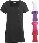 BOX CODE Women's Ladies Spa Salon Hair Beauty Nail Therapist Tunic T10 (Black, 12)
