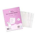 SuperBottoms Eco-Laundry Sheets for Powerful Cleaning (10 Sheets) | Alternative to Power/Liquid Baby Detergent | Machine & Hand Wash | No Harsh Chemicals | Eco-friendly