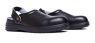 Gladiator Chef safety shoes/Kitchen safety shoes 4020, Steel toe, CE Certified, black, 8.5 UK