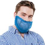 ABC Polypropylene Beard Covers 18 Inches Size. Pack of 100 Blue Pleated Disposable Beard Guards. Industrial Grade Beard Net Protectors. Beard Hair Nets. Breathable and Lightweight Facial Hair Covering