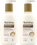 Aveeno Skin Renewal Firming Lotion (1x 300ml​), Firming Body Lotion with Nourishing Prebiotic Oat, Shea Butter, 4% Naturally-Derived PHA and Blackberry Leaf Extract (Pack of 2)