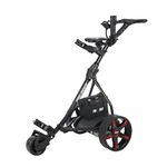 Prorider Electric Golf Trolley Lead Acid 36 Hole Battery Auto Distance Mode 9 Different Speeds Powerful 200W Motor Extra Grip Tubeless Rubberised Tread Tyres and Removable Wheels Accessories Included
