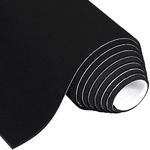 MAGZO Adhesive Foam Padding 1/8 Inch Thick x 12 Inch W x 59 Inch L, Black Thin Neoprene Sheets, Closed Cell Foam Sheet Roll