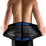 Precision Orthomedics Back Support Belt - Back Braces for Lower Back Pain –Adjustable Double Pull Lumbar Support Belt, Sciatica Belt for lower back support for Men and Women (3X-Large (44-50 inches))