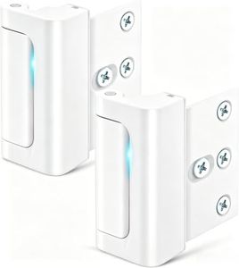 Home Security Door Lock, Childproof Reinforcement Lock with 3" Stop 4 Screws Withstand 800 lbs for Inward Swinging Door, Upgrade Night to Defend Your