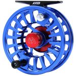 Maxcatch Avid Fly Reel with CNC-machined Aluminum Alloy Body 1/3,3/4, 5/6, 7/8,9/10wt (Blue, 7/8 wt)