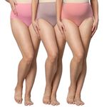 MomToBe Women's Cotton Anti-Microbial High Waist Maternity Panty/Pregnancy Panty/Maternity Underwear/Pregnancy Underwear/Maternity Panties Over Bump Combo- (X-Large_Multicolor_Pack of 3)