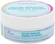 Good Molecules Caffeine Energizing Hydrogel Eye Patches - Eye Mask with Hyaluronic Acid Hydrate and Reduce Puffiness - Pack of 30, Skincare for Face