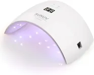 SUNUV UV Light for Nails, UV Nail Lamp for Gel Nail Polish Curing Lamp with Sensor 2 Timers and Display SUN9X Plus Nail Dryer Pink