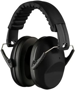 The AutoStory BDS Safety Ear Muffs – Premium Noise Reduction Headphones NRR 20dB SNR 26dB, Adjustable & Foldable Hearing Protection for Kids & Adults, Shooting, Studying, Autism, Travel (Full Black)