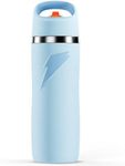 Gatorade Overtime 22 oz Stainless Steel Bottle, Straw Cap, Blue, 24+ Hour Insulation