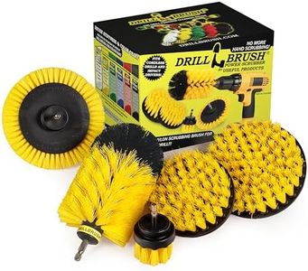 Drill Brush Power Scrubber by Useful Products - Drillbrush Grout Cleaner Brush Kit - Bathroom Drill Brush Attachment Set - Household Cleaning Drill Brush Set - Bathroom Cleaning Brushes for Drill