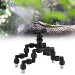 CozyCabin 4-Heads Reptile Mister System Nozzles Rainforest Mist Maker Fogger Nozzles 360 Degree Adjustable for Tank Terrarium, 1/4'' Tubing