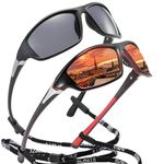 INMKALI Polarized Sunglasses For Men Women Driving Fishing Biking Cycling Running Motorcycle Baseball Shady Rays Sunglasses
