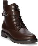 Lauren Ralph Lauren Womens Elridge Leather Ankle Boots Brown 7 Medium (B,M)