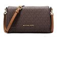 Michael Kors Medium Logo Convertible Crossbody Bag, Brown Signature, M