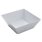 American Metalcraft MELSQ117 Endurance Melamine 12" Square Bowl, 228-Ounce, White