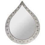 LARGE SILVER TEAR DROP DECO WALL MIRROR NEW MOROCCAN INSPIRED DESIGN DECO MIRROR HOME DECOR MIRROR GIFT