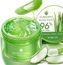 Aloderma Organic Aloe Vera Gel for Face & Body, 96% Pure Aloe Gel Made within 12 Hours of Harvest, Ideal for Skin, Scalp, & Hair Hydration, Calming Moisturizer for Soothing After Sun Care, 7.05oz