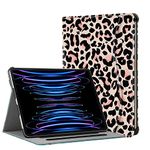 Hepix iPad Pro 12.9 Case 2022 2021 2020 2018 Leopard Print Cheetah iPad 6th 5th 4th 3rd Gen with Pencil Holder, Multi-Angle Pocket Slim Folio Stand Protective Cover Auto Sleep Wake