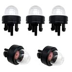 6 Pieces Primer Bulb Snap in Primer Bulb Pump Replacement for Craftsman Poulan Husqvarna Chainsaw Compatible with Roybi Homelite Zama Walbro Gas Trimmer Blower Brush Cutter