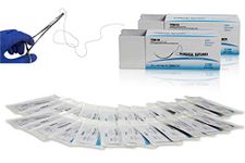 Isaac Technologies IC-SN4002 75cm SILK Surgical Suture Thread W Curved Needle 24 PK | Exceptionally Smooth Surface | Superior Tensile Strength |Excellent Knot Security W Manual(Educational & Training Use Only)