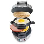 Hamilton Beach 25475 Breakfast Sandwich Maker, Gray (Discontinued)