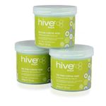 Hive 3X Depilatory Hair Removal Wax Cream Creme 4 Leg Body Face Bikini 425g Each (Tea Tree)